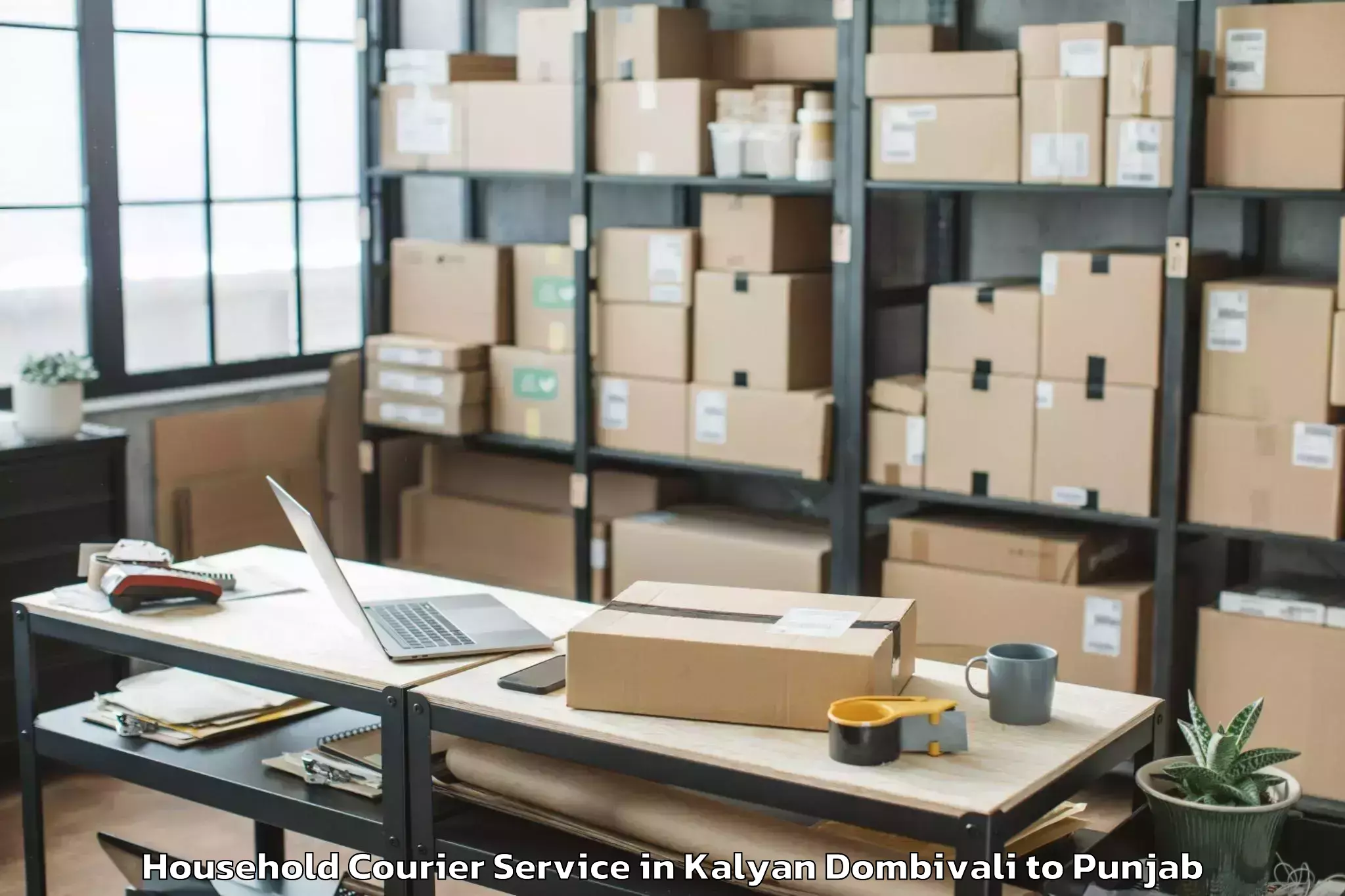 Easy Kalyan Dombivali to Jalandhar Household Courier Booking